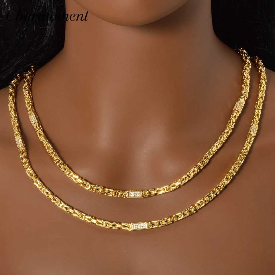 2024 New Geometric Crystal Necklace for Women Chic 18k Gold Plated Metal Choker Clavicle chain Female Exquisite Jewelry Hot Sale W250318