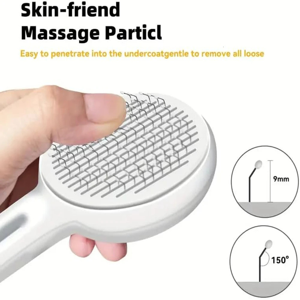 Pet brushes dog combs pet grooming products care stainless steel puppy cleaning tools accessories 250318