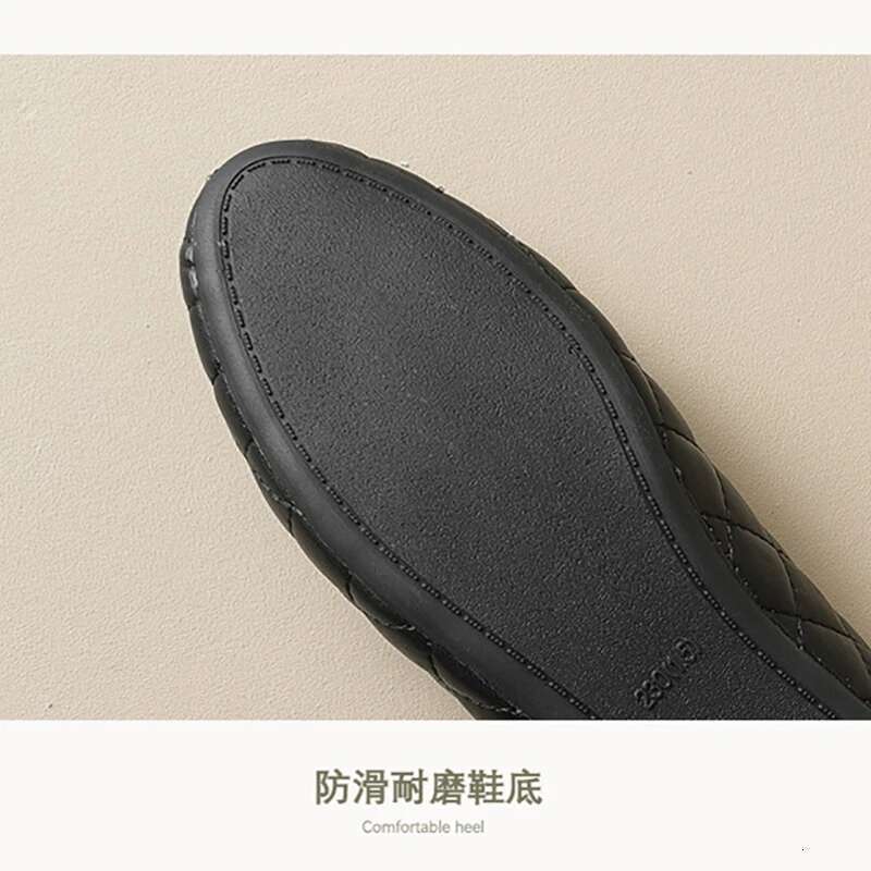 New spring women's outdoor Round toe design Black Mary Jane Ladies casual flat Work Boat shoes 41-43