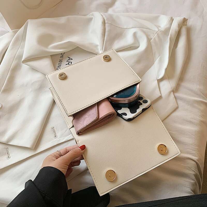 Unusual Women's 2023 Trend Leather Shoulder Ladies Personality Casual Fashion Designer Funny Chain Crossbody Bag