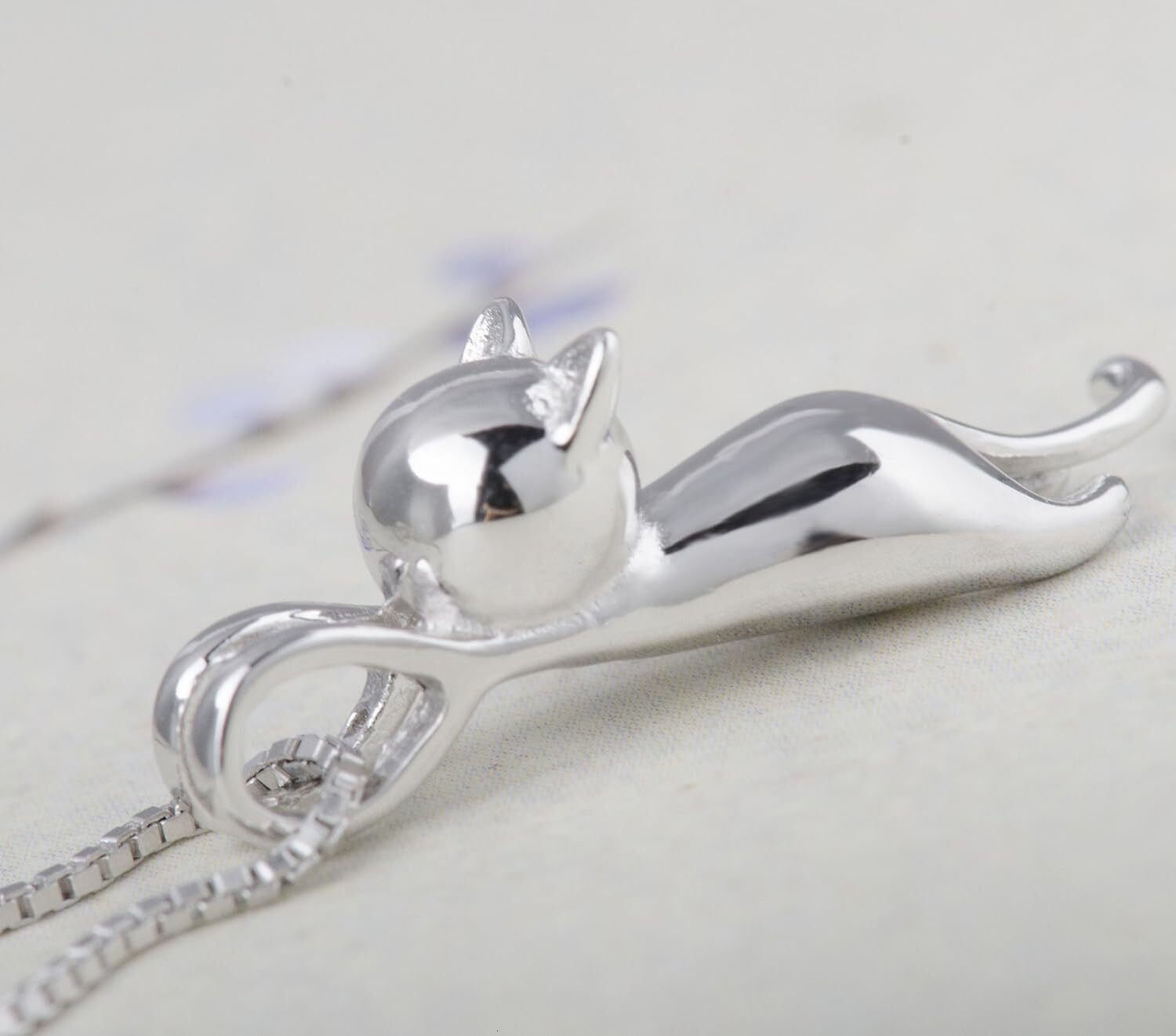 Pure necklace, accessories, cat mom enthusiasts, theme gift, cute sier kitten jewelry, women's birthday gift