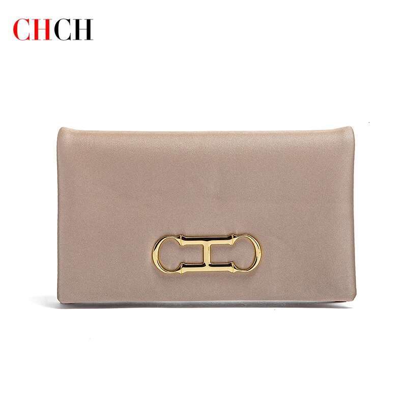 CHCH Women's Banquet 2024 New Leather Flip Up Handbag Detachable Shoulder Bag