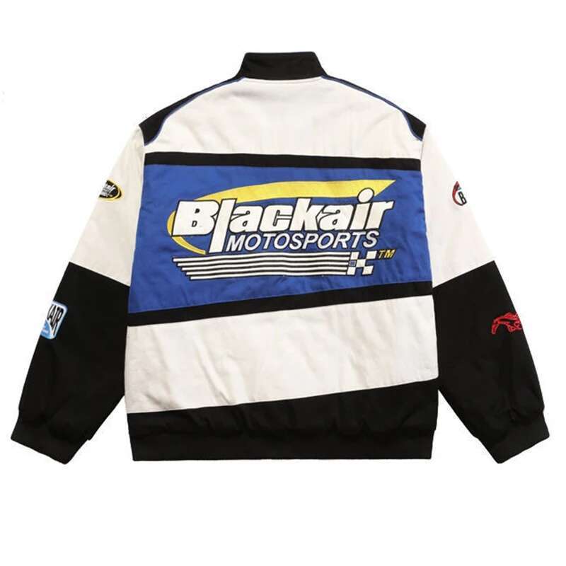Embroidery Motorcycle Baseball Jackets Men Y2k Haruku Letter Patchwork Coats Vintage Hip Hop Streetwear Varsity Jacket Unisex