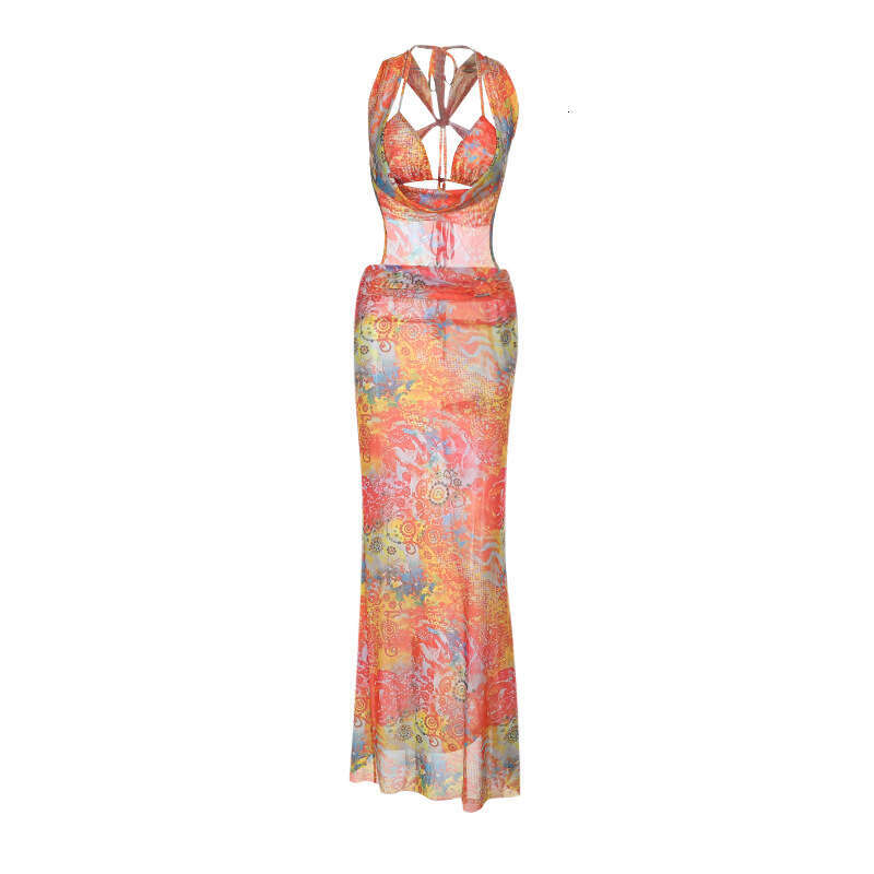 Women's Swimsuit Xy24634 Spring 2025 New Women's Clothing Style Sexy Temperament Slimming Two Piece Set Pocket Neck Dress For Women