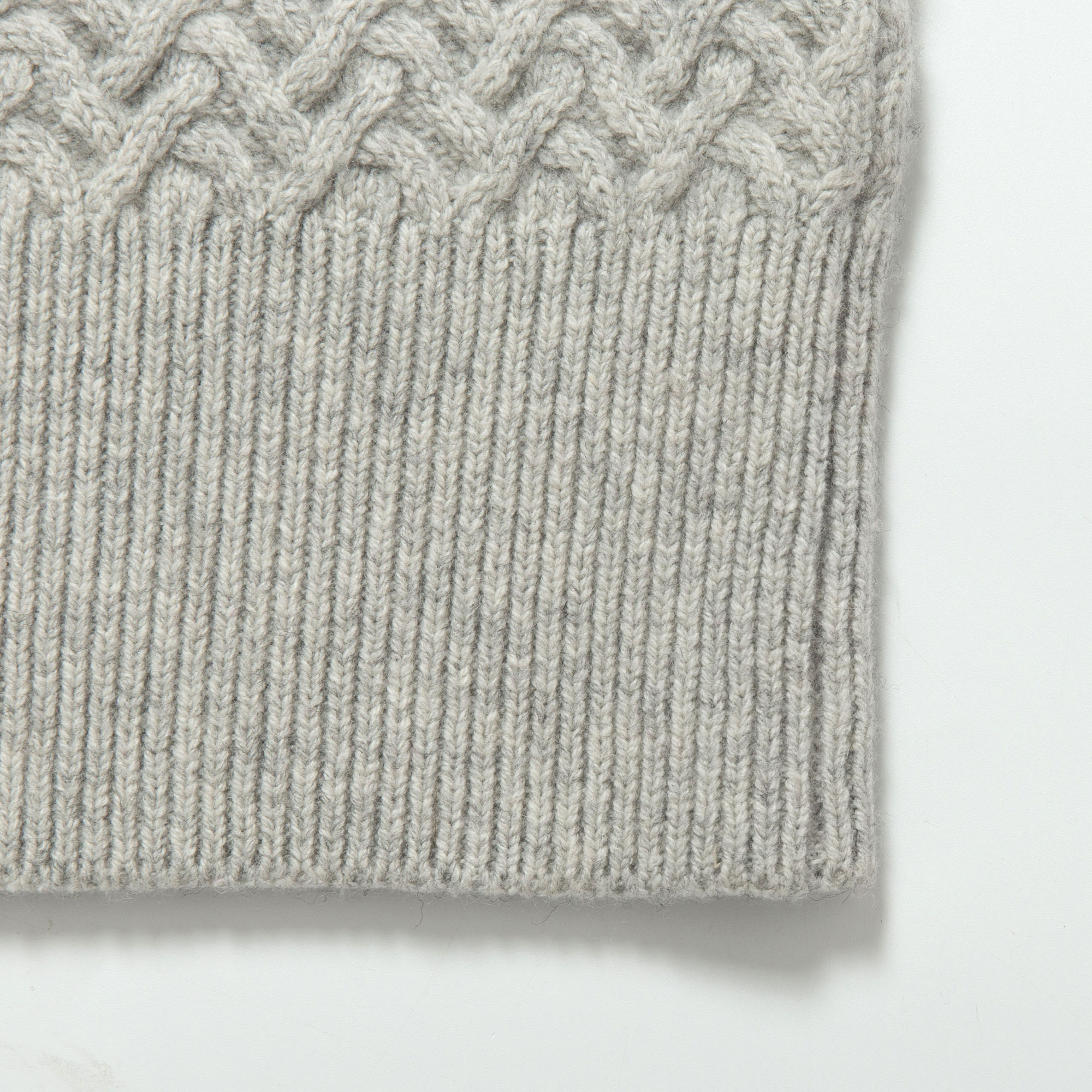 High Neck Thick Wool Knit Sweater with Elegant Twisted Flower Detail