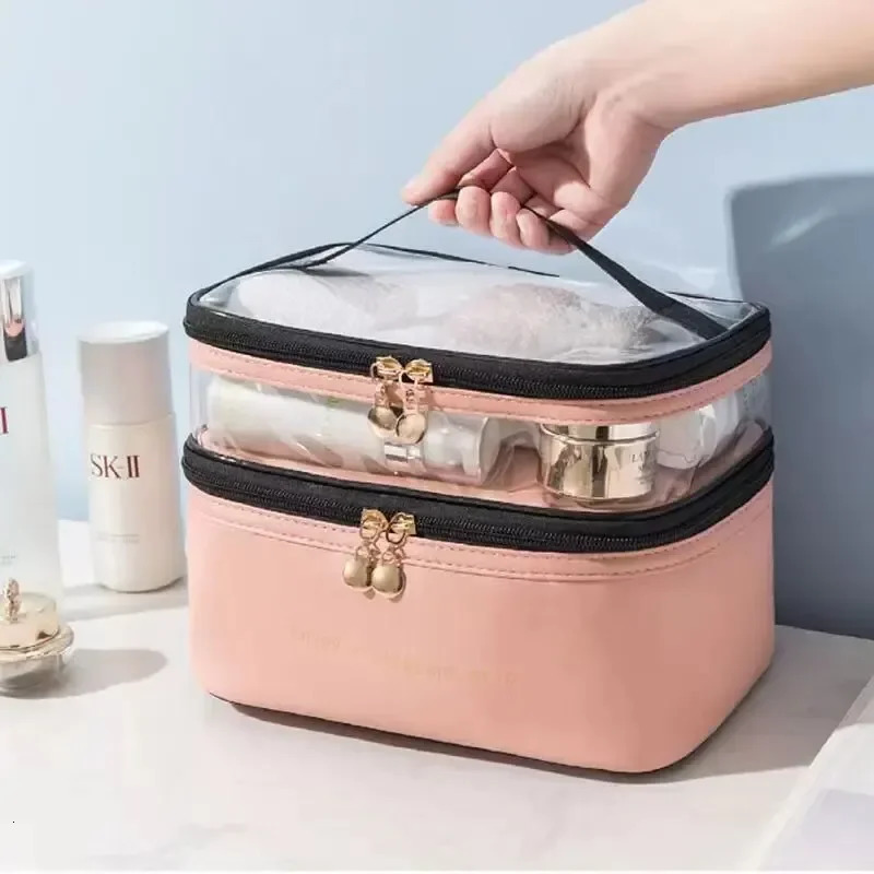 Rilibegan Portable Washing Bag Big Capacity Makeup Bags Waterproof Travel Storage Bag Travel Handbag Cosmetic Storage Bag 250314