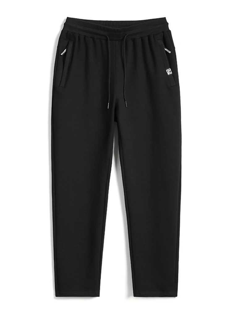 Mens Cotton Sports Pants Large 8XL 7XL 6XL Zipper Pocket Straight Running Pants Loose Sports Pants Casual Pants W250318