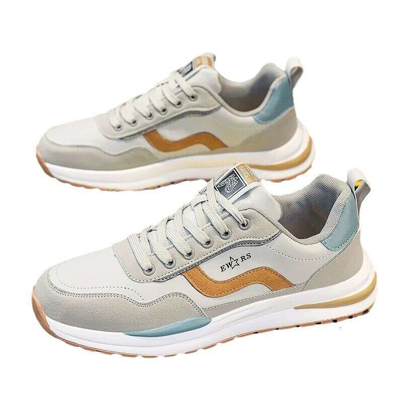 Breathable running sports and versatile casual shoes, Forrest Gump for men, 2025 spring thick soled men's dad trendy shoes