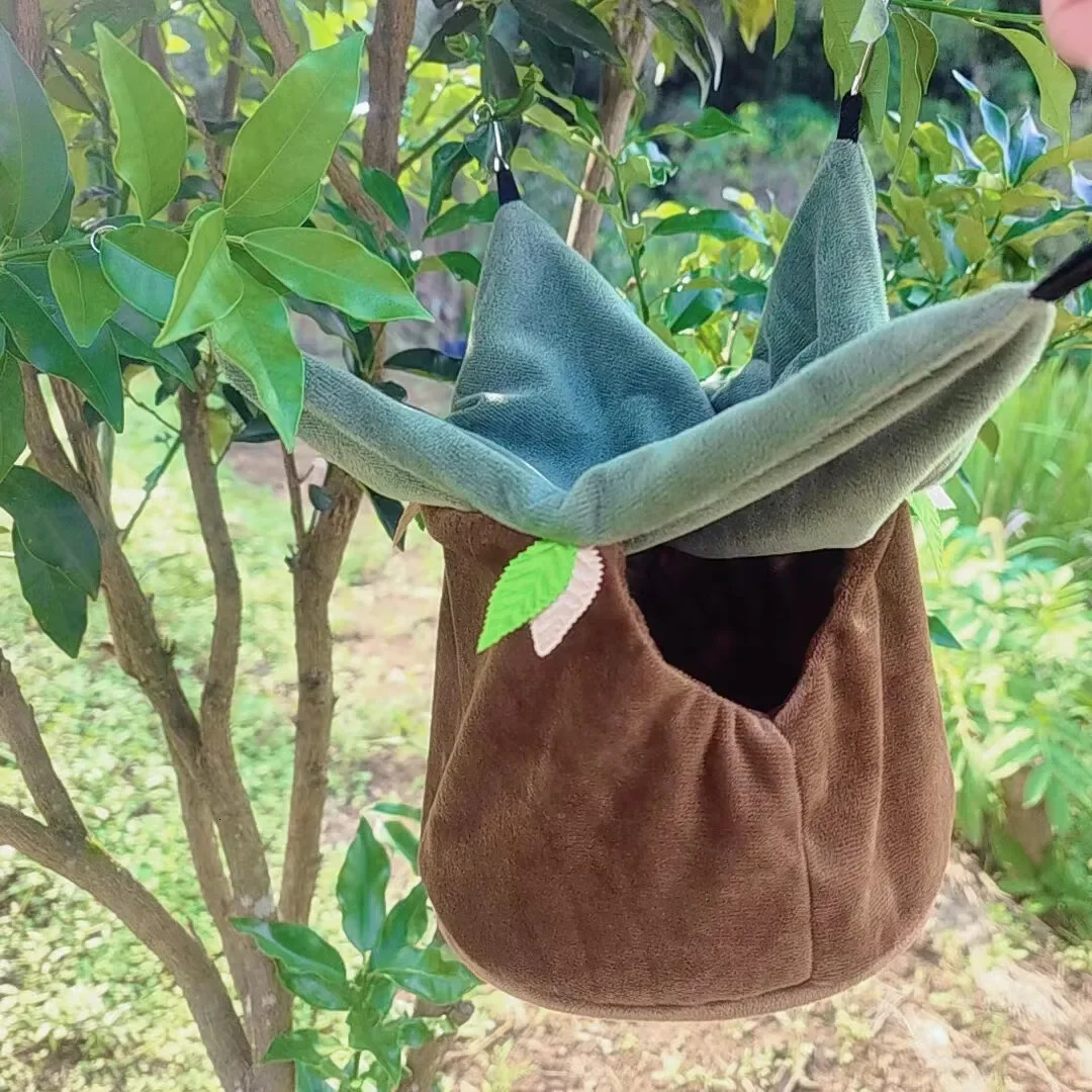 Pet Bird Cages Parrot Nest Warm Hammock for Hamster Squirrel Guinea Pig Sleeping Bed Hanging Cage Accessories 250318