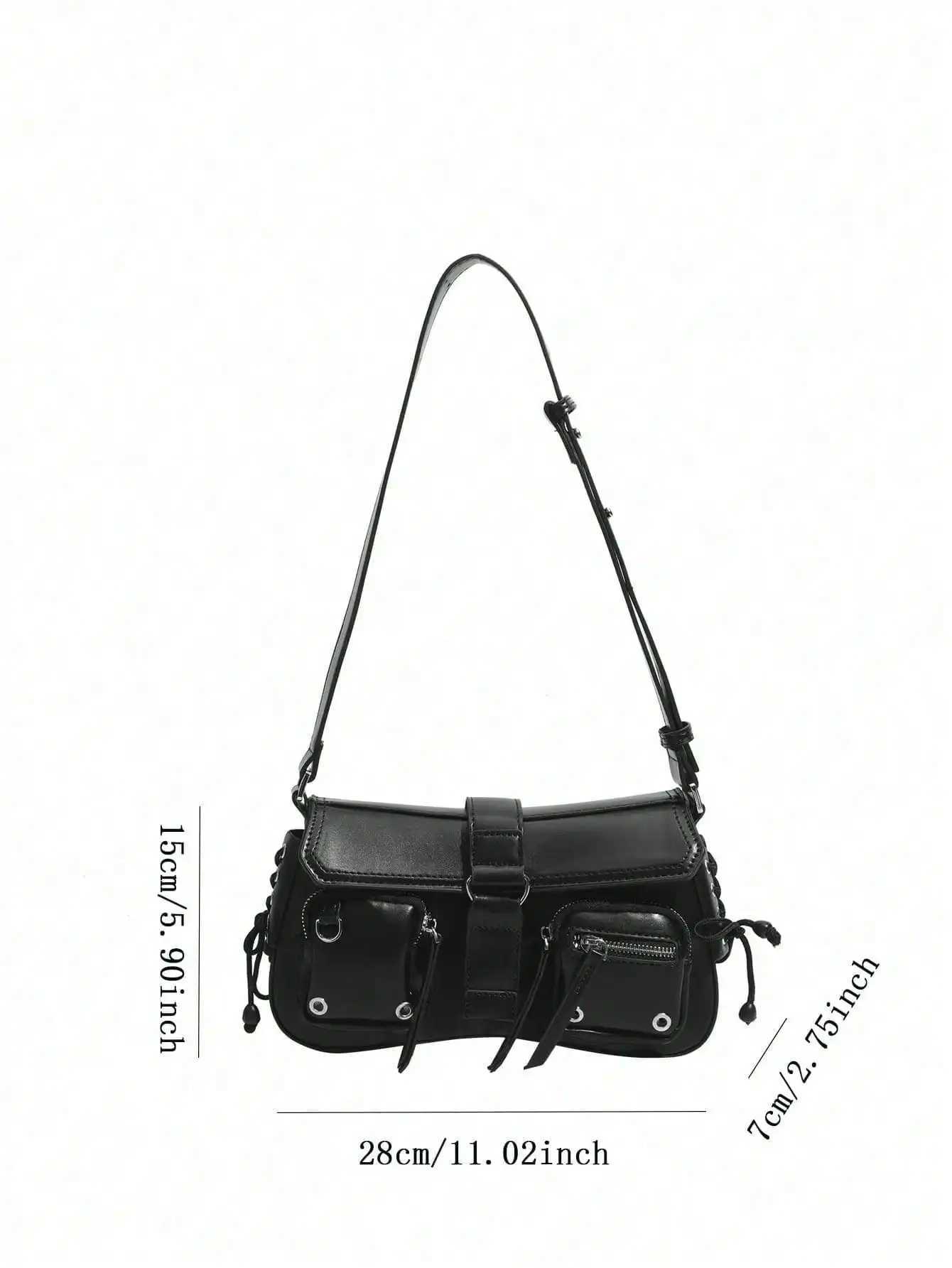 2024 New Motorcycle Style Sweet Cool Millennium Spicy Girl E-Sole Bag High Quality Unique Y250318