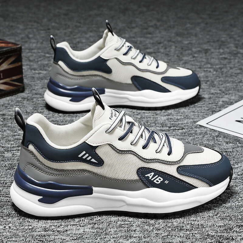 2025 Summer New Versatile Mesh Breathable Lightweight Soft Bottom Running Learn from Men's Casual Sports Trendy Shoes