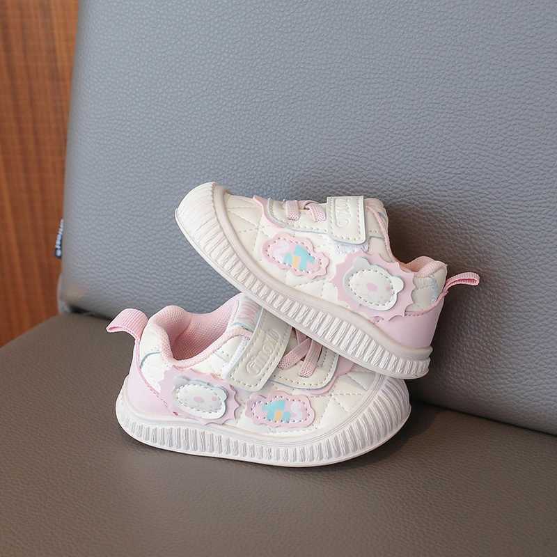 Childrens Casual Sneakers Blue Leather Four Seasons Boys Girls Toddler Shoes 0-6 Years Old Brown Soft Non-slip Kids Baby ShoesXJ250318