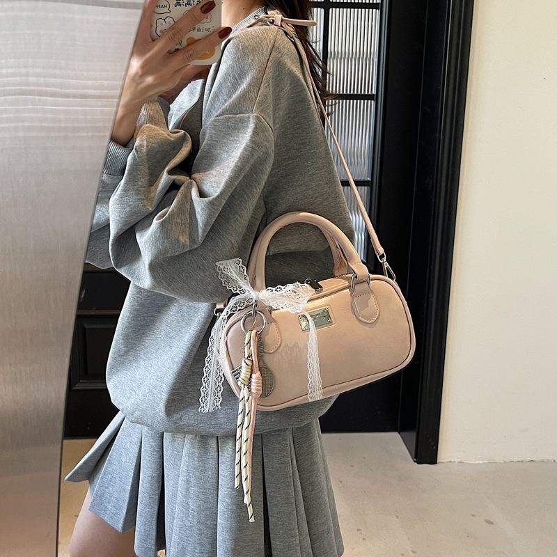 High End Handbag For Women's Spring And Summer Versatile 2025 New Fashion Crossbody Bag, Casual Hand-Held Boston Bowling Bag Fashion Shoulder Bag