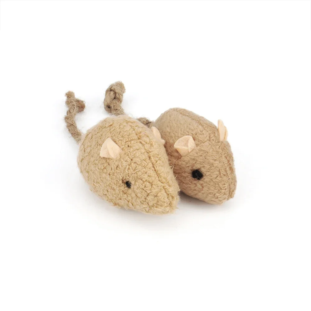 20Pcs/ Lot Cat Toys Interactive Cat Game Catnip Toys for Cats Rattle Cat Mouse Toys Also Prefilled Catnip Faux Fur Pet Products