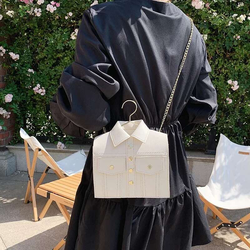 Unusual Women's 2023 Trend Leather Shoulder Ladies Personality Casual Fashion Designer Funny Chain Crossbody Bag