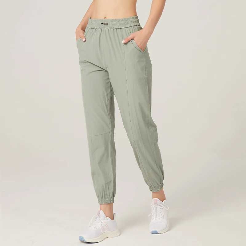 2024 New Sports Fitness Pants Women Elastic Band Waist Quick Dry Loose Running Yoga Pants Female Streetwear Pants Femme W250318