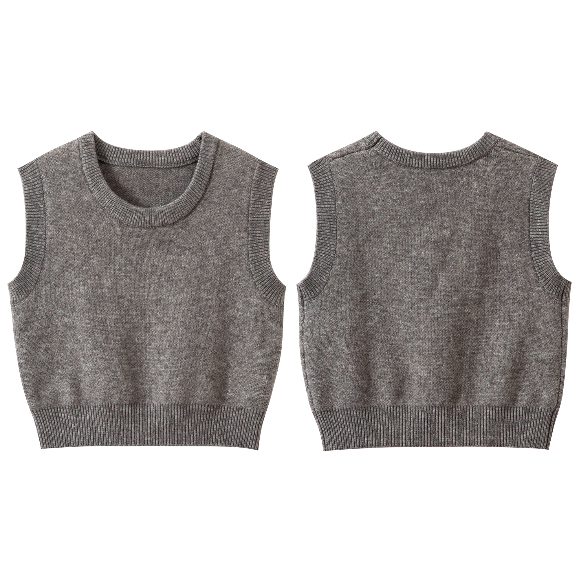 Elegant Women's Knitted Wool Vest - Fashionable and Simple Design