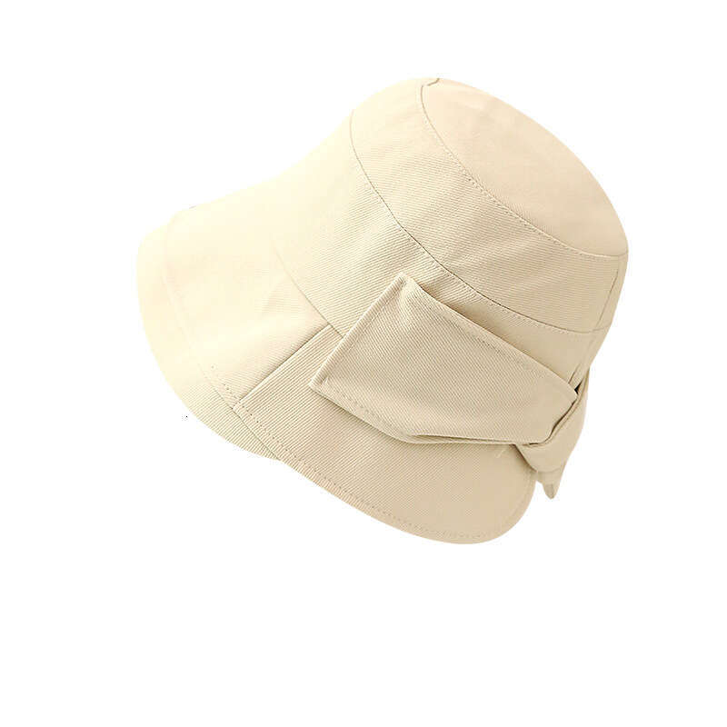 Women's Trendy Big Eaves Summer Fisherman's Casual Hepburn Style Sunscreen Bow Sunshade Hat