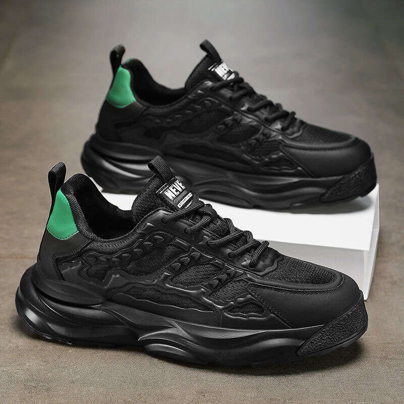 Versatile Fashion Dad New 2025 Summer Trend Increase Thick Sole Men's Breathable Mesh Casual Sports Shoes