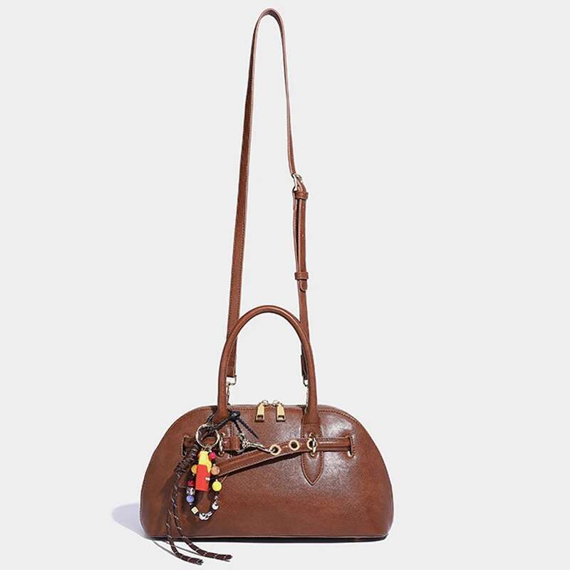 Shell Bowg Tote Bags For Women Designer Handbag And Purse 2024 New In Vintage Commuting Top Handle Shoulder Crossbody