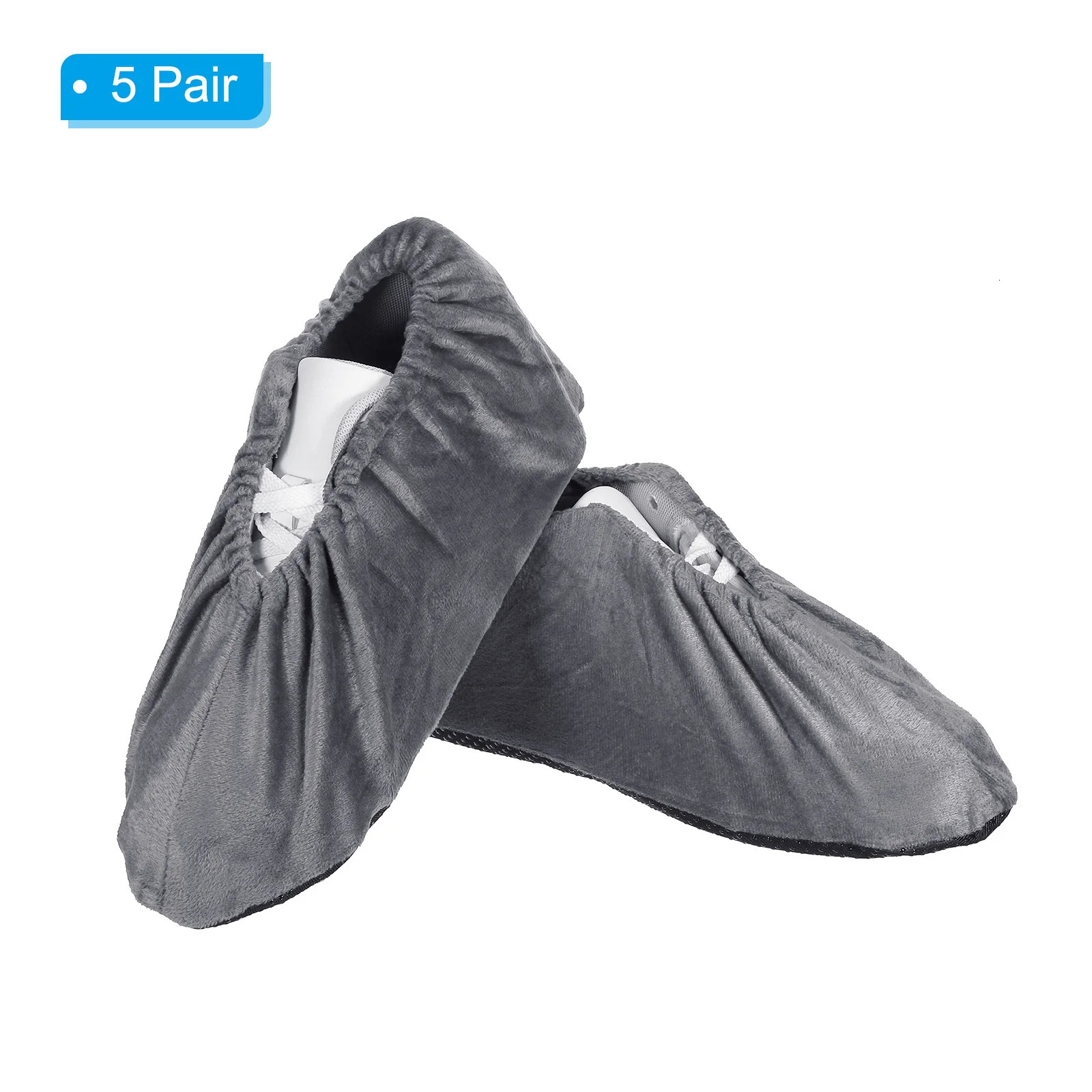 5Pair Household Flannel Shoe Covers Shoes Slippers Protector NonSlip Protectors Men Women for Office Laboratory 250318