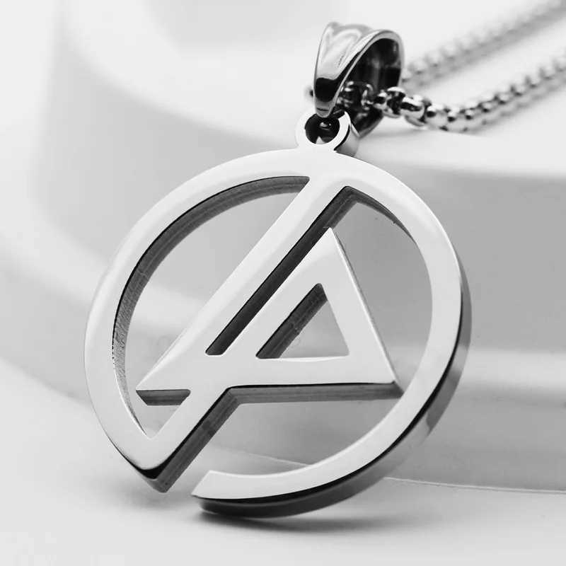 Fashion Geometric Pendant Men Necklace Square Round Tag Street Rock Women Retro Titanium Steel Accessories Hot Sale W250318