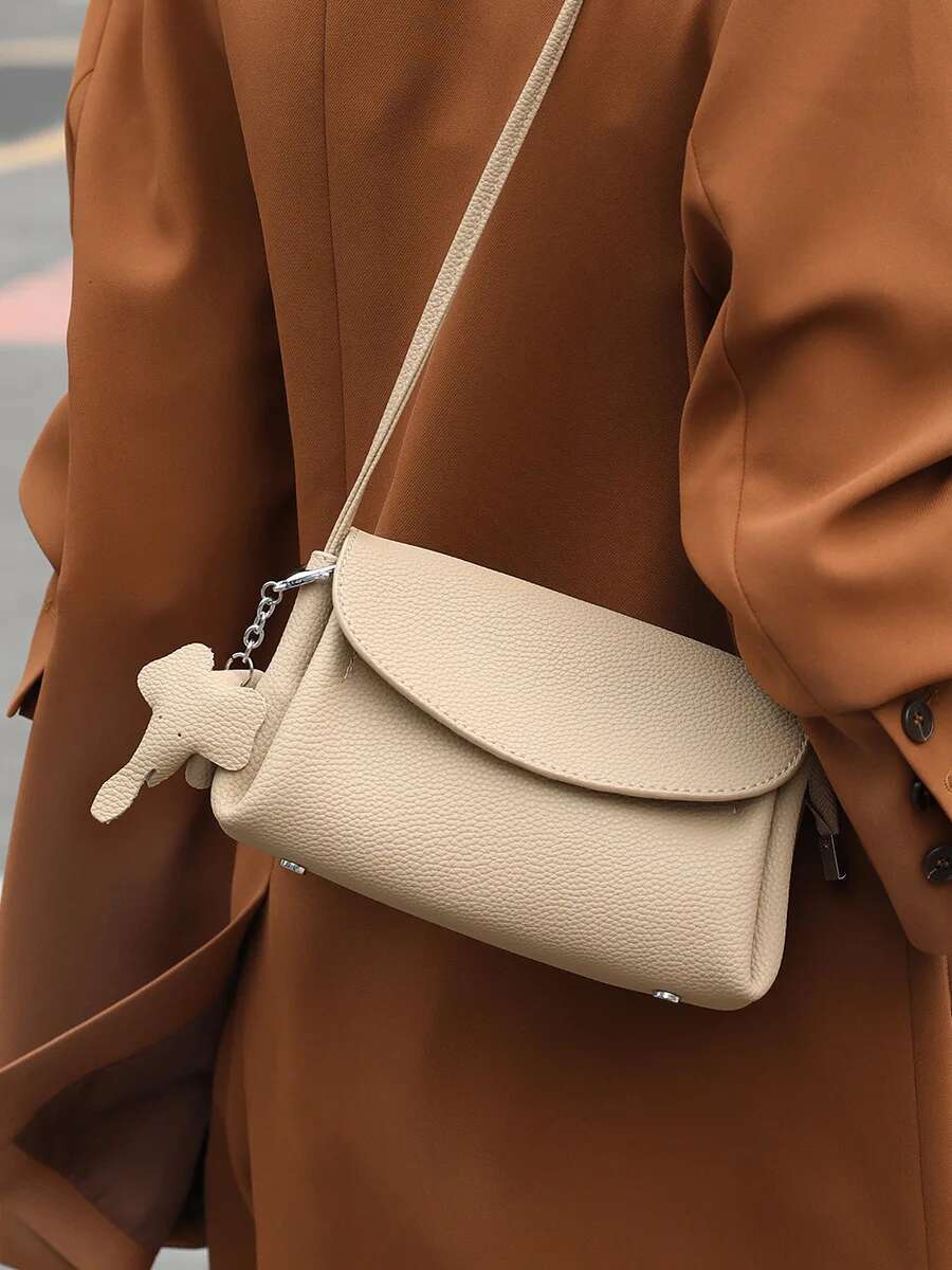 Genuine Leather Women Small Square Bag Female Shoulder Messenger Bags Designer Underarm Handbags And Purses Bolsas Green