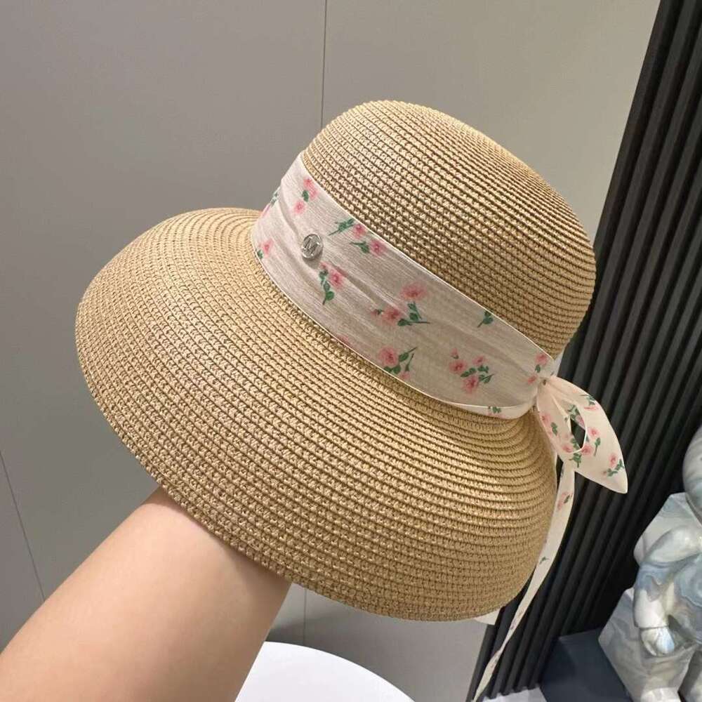 French elegant top children's summer countryside style, small edge fashion, straw hat, travel, sun protection, sunshade, fisherman hat