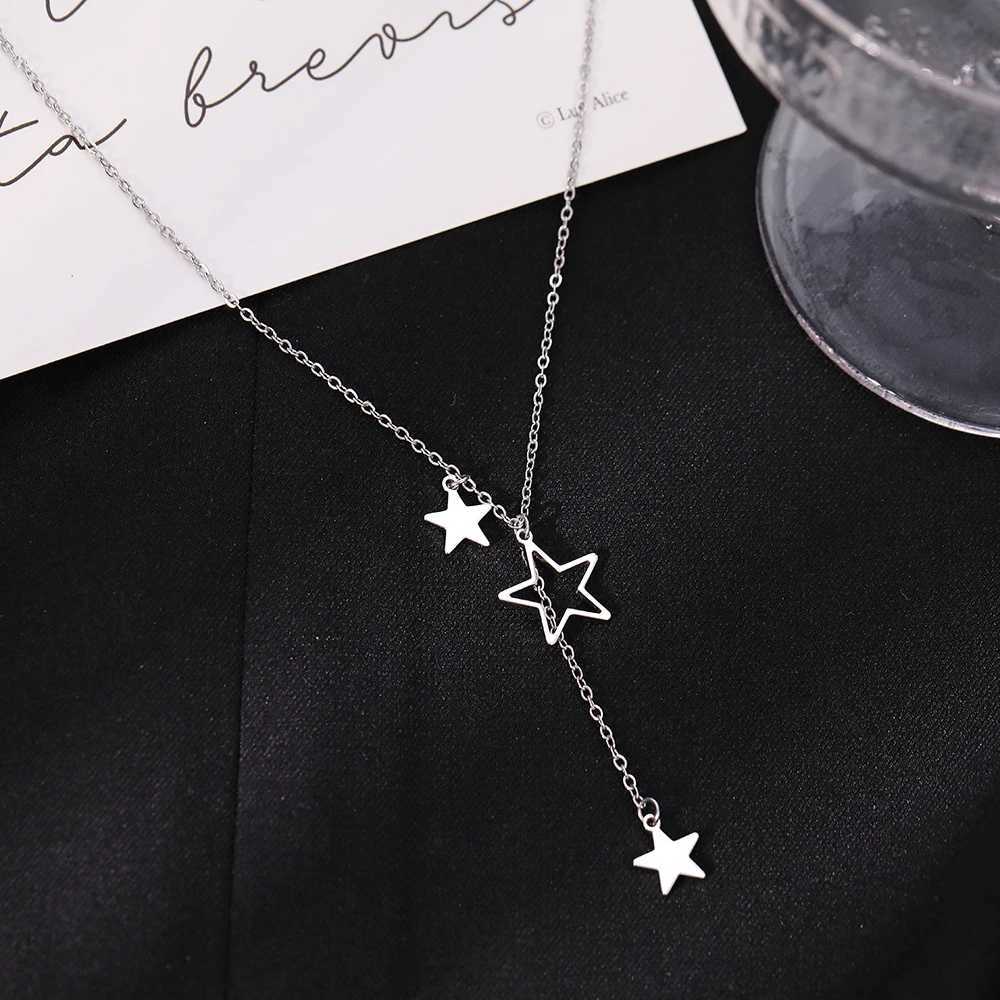 Stainless steel necklace Exquisite star tassel pendant temperature chain daily wear necklace womens jewelry party gift W250318