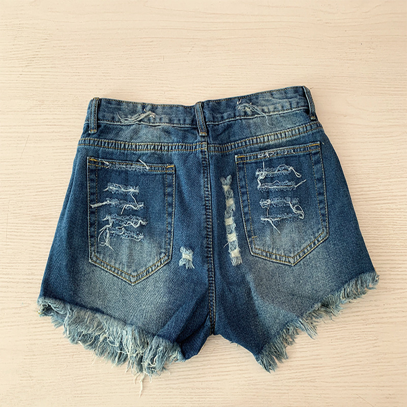 2025 New Casual Denim Shorts With American Flag Tassel Star Print For Women Summer Fashion Sexy And Personalized Hot Pants