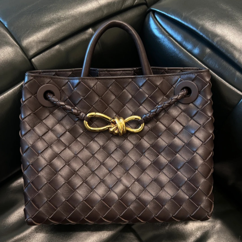 Andiamo designer shoulder 10A high-quality interacto large crossbody bag soft and exquisite alpinac pa woven drawstring women's handbag shoulder beach bag