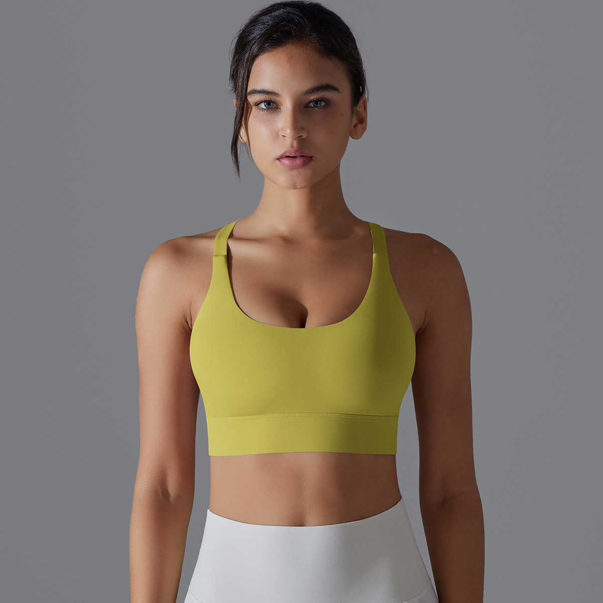 New tracksuit Solid Color Back Buckle Tight Wrap Underwear Running Fitness Pilates Yoga Clothes Sports Tank Top leggings