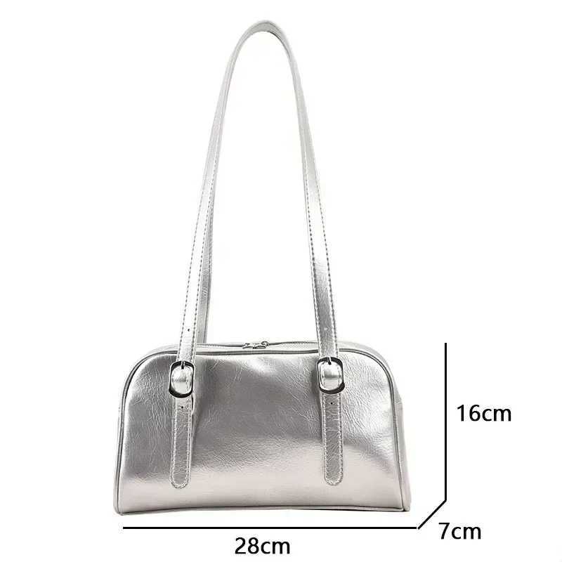 Green Commuter Womens Shoulder Bag 2024 Luxury Designer Handbag Solid Color Shoulder Bag Large Capacity Pillow Lower Arm Bag Y250320