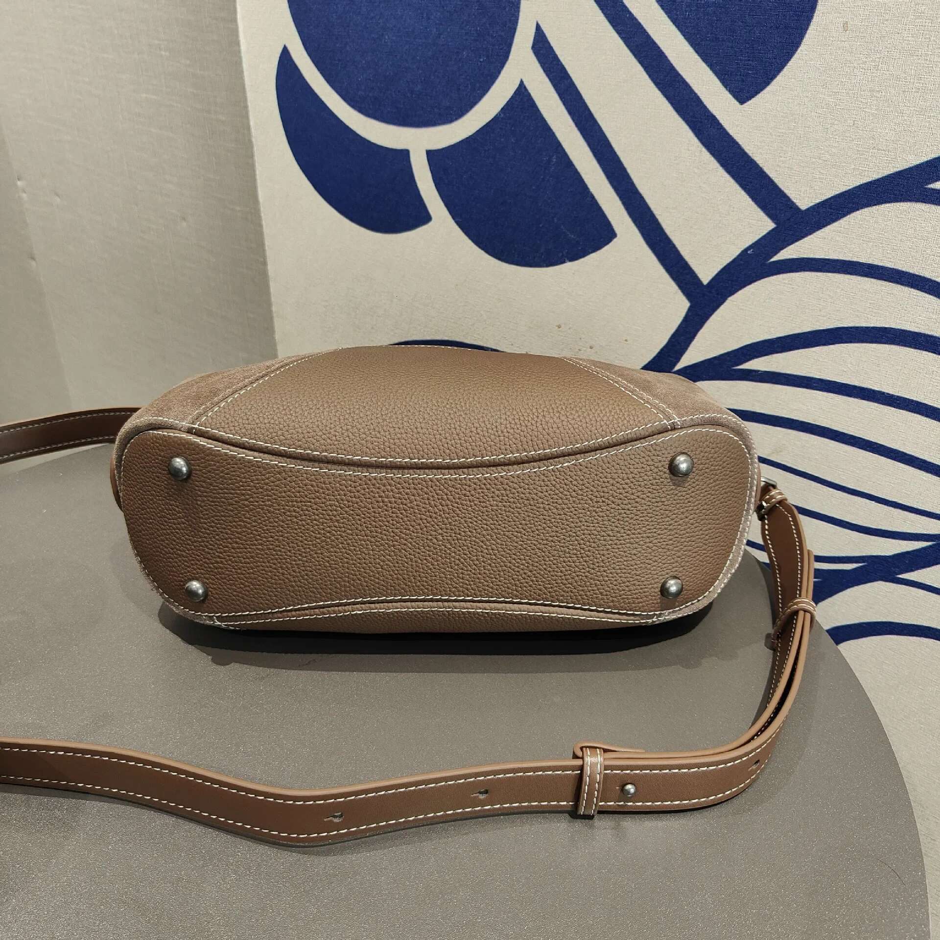 New 2025 Hit-Color Baseball Bowg Tote Stylish All-Match Genuine Cow Leather Women Shoulder Bag Leisure Ladies Handbag Green
