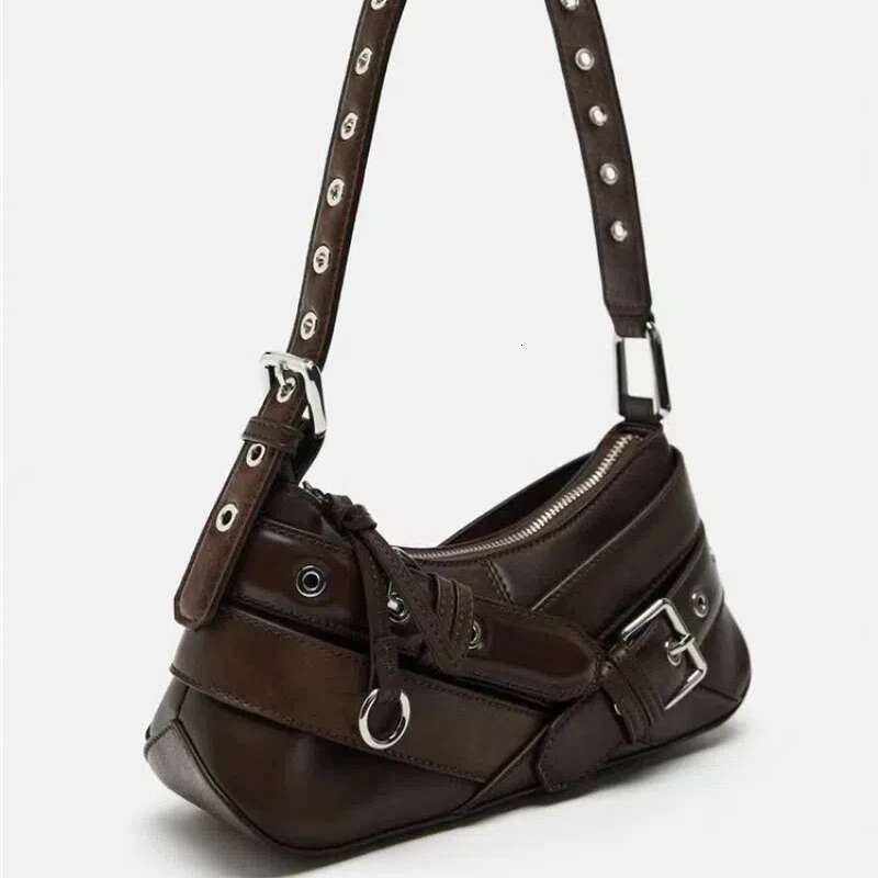 Handbags Retro Female American Hottie Exquisite Motorcycle High-end Casual And Simple Armpit Bag
