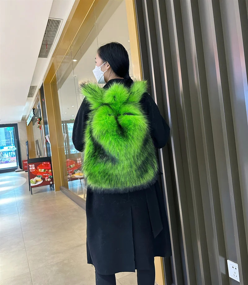 Faux Fur Backpacks for Women Kawaii Woolen Fabric School Bag Y2k Korean Travel Girls Fluffy Backpack Cute Plush Winter Schoolbag 250318