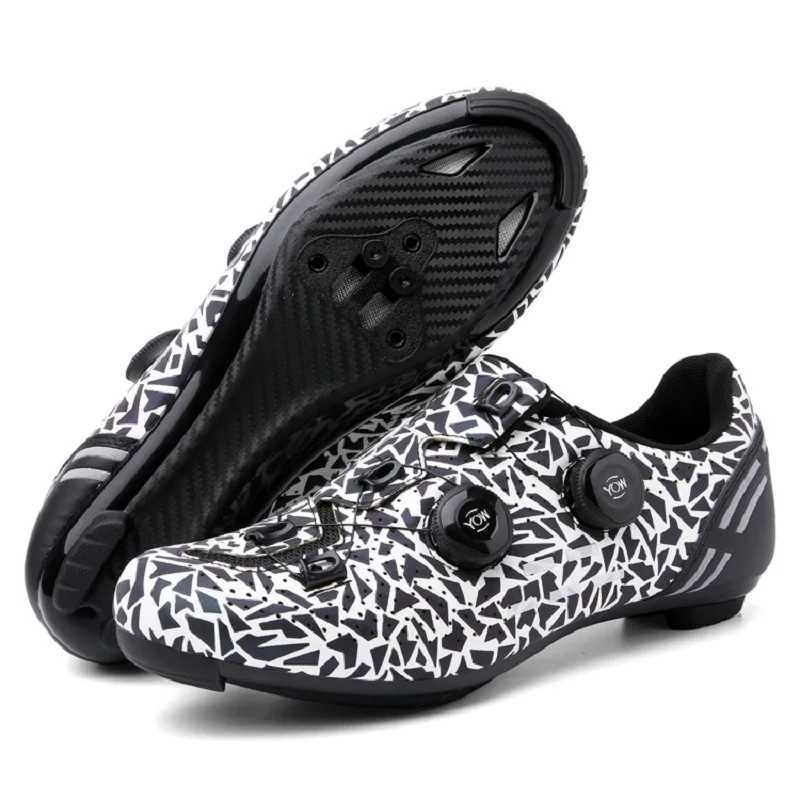 Mens cycling shoes road cycling boots flatbed racing shoes off-road shoes mountain biking shoes Spd pedal cycling shoesXJ250319