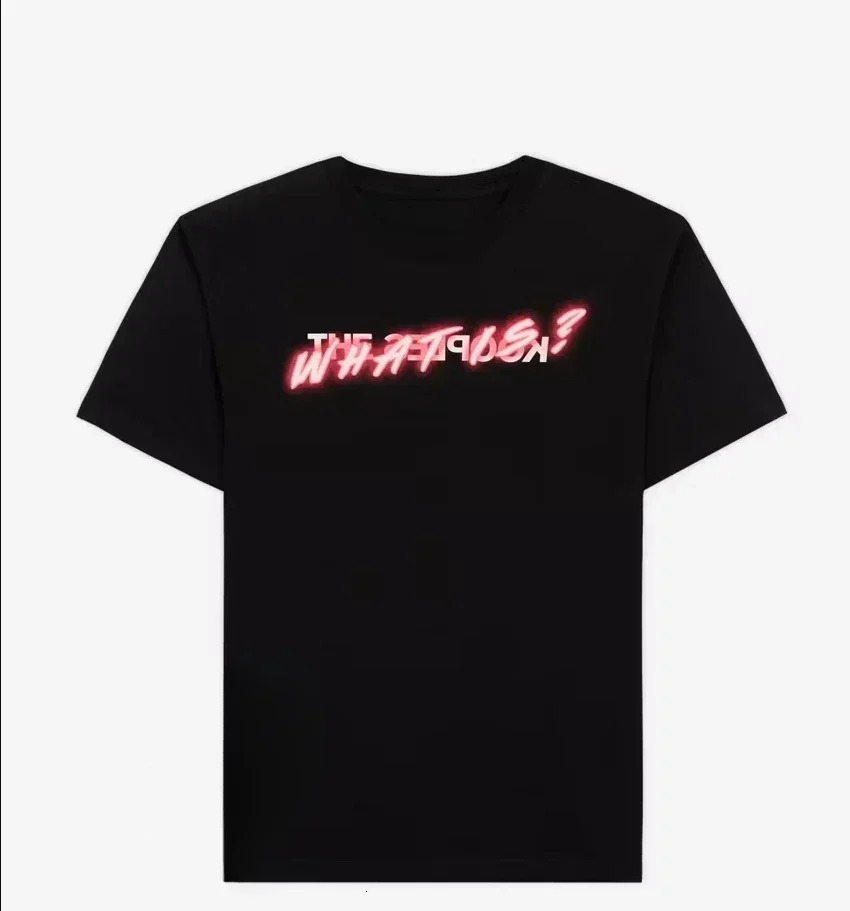 2025 Summer Graphic Printing Men Women Casual Loose T-shirt Kooples Printed O-neck T-Shirt Y2K Tops Tees 250318