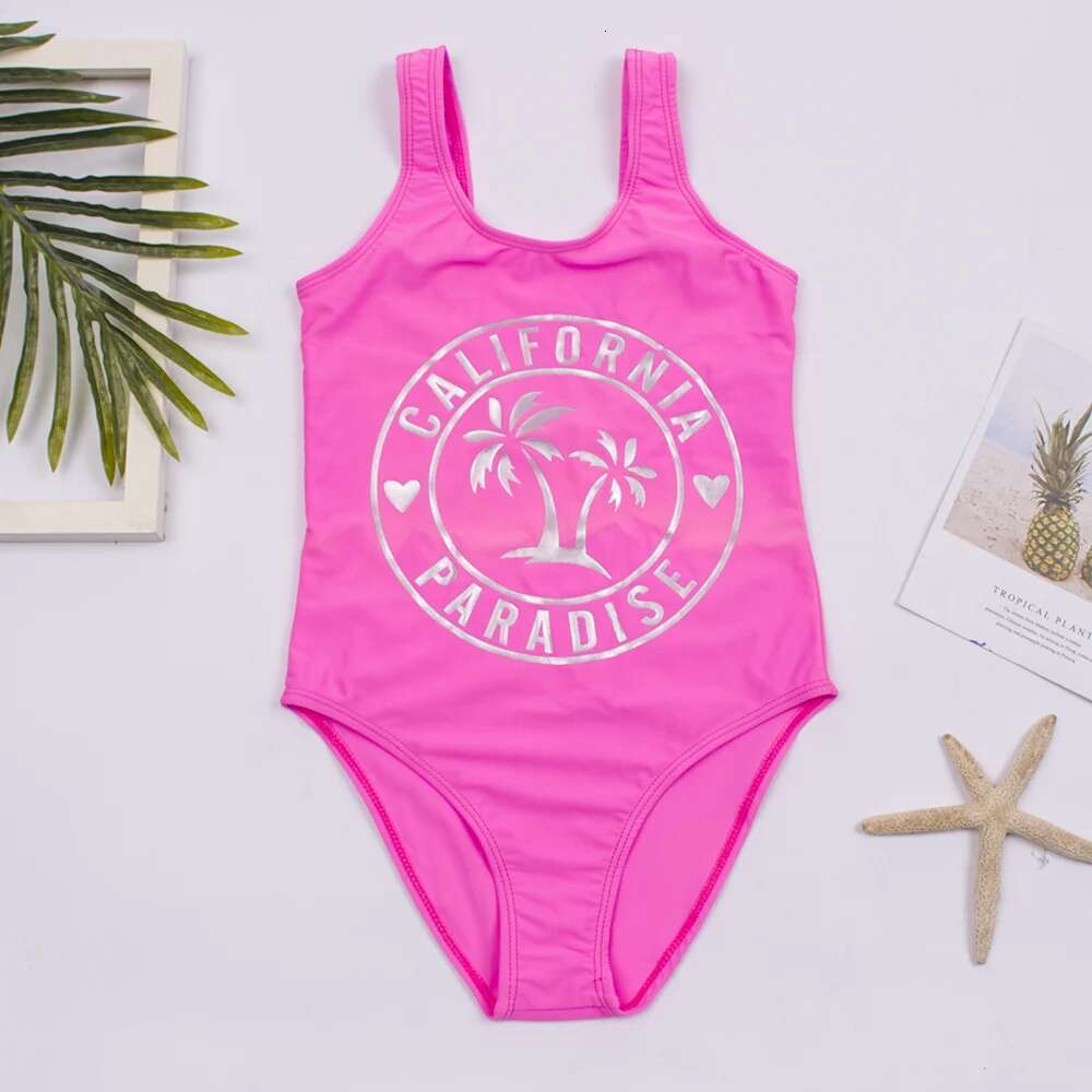 Children's swimsuit, wholesale, solid, printed, cute, monokini, 5-14 year old baby, A3042024