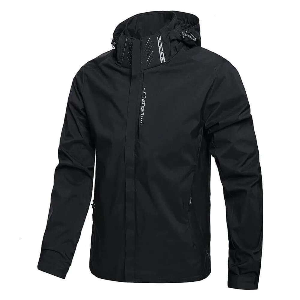 Men's Waterproof Rain Lightweight Outer Hooded Raincoat Hiking Windproof Jacket Climbing Outdoor Jackets