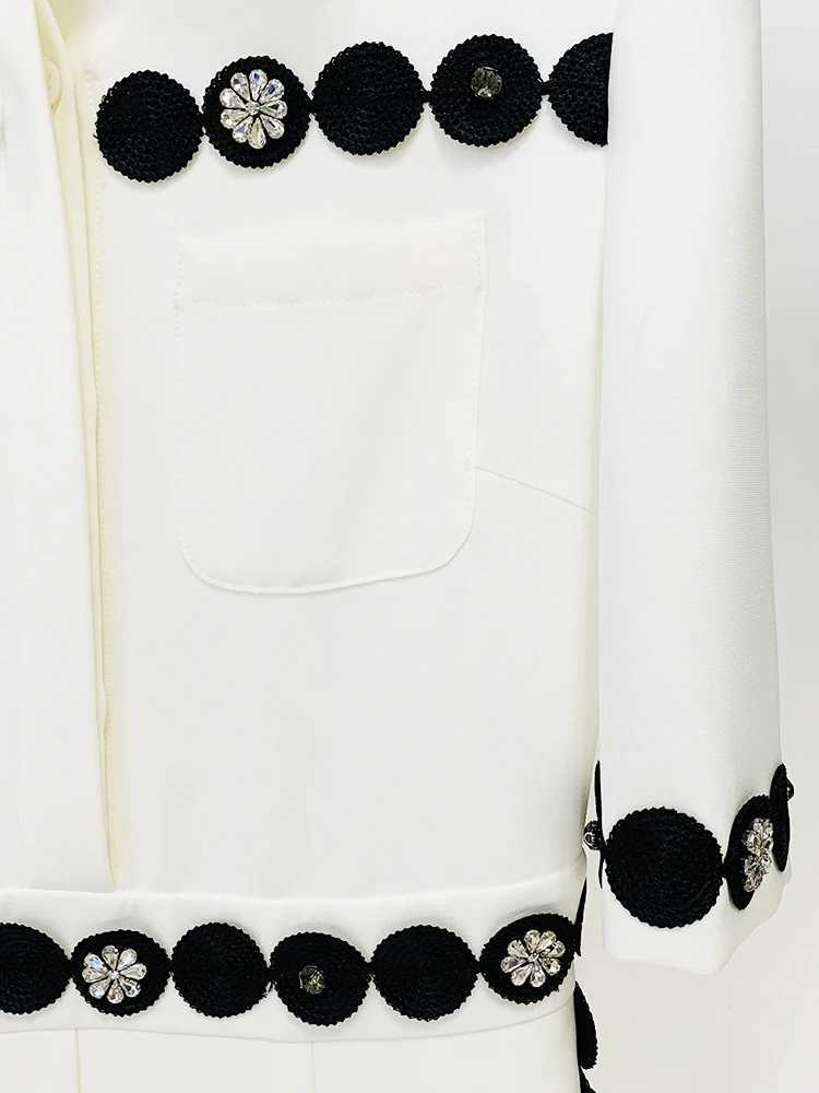 HIGH STRT Latest 2024 Designer Fashion Womens Short Slip Embroidered Beaded jumpsuit X250318