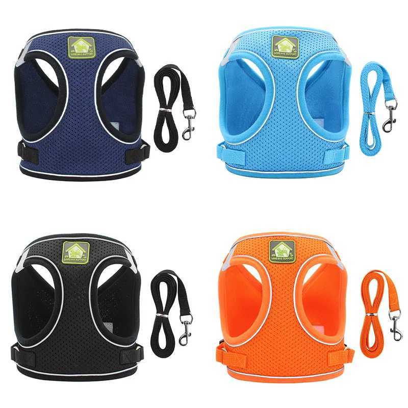 Cat chest strap with reflective belt pet harness breathable pet harness cat harnessT250318