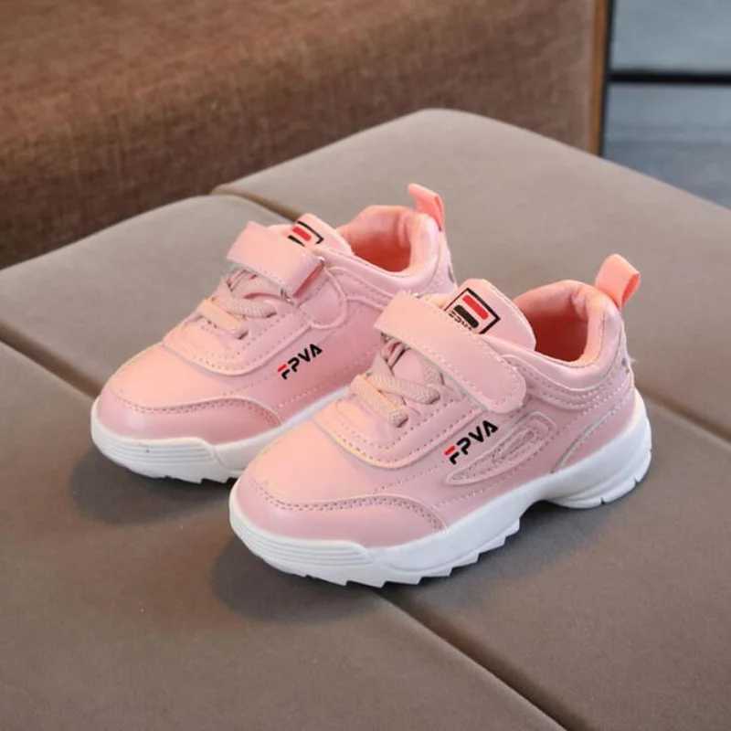 Kids Boys Girls Fashion Sneakers Baby Toddler Little Kids Leather Trainers Children School Sport Shoes Child Soft Running shoes W250318