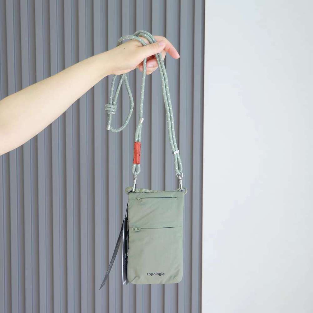 Folding close fitting mobile phone men's crossbody bag trendy brand Instagram workwear Japanese style small bag casual shoulder
