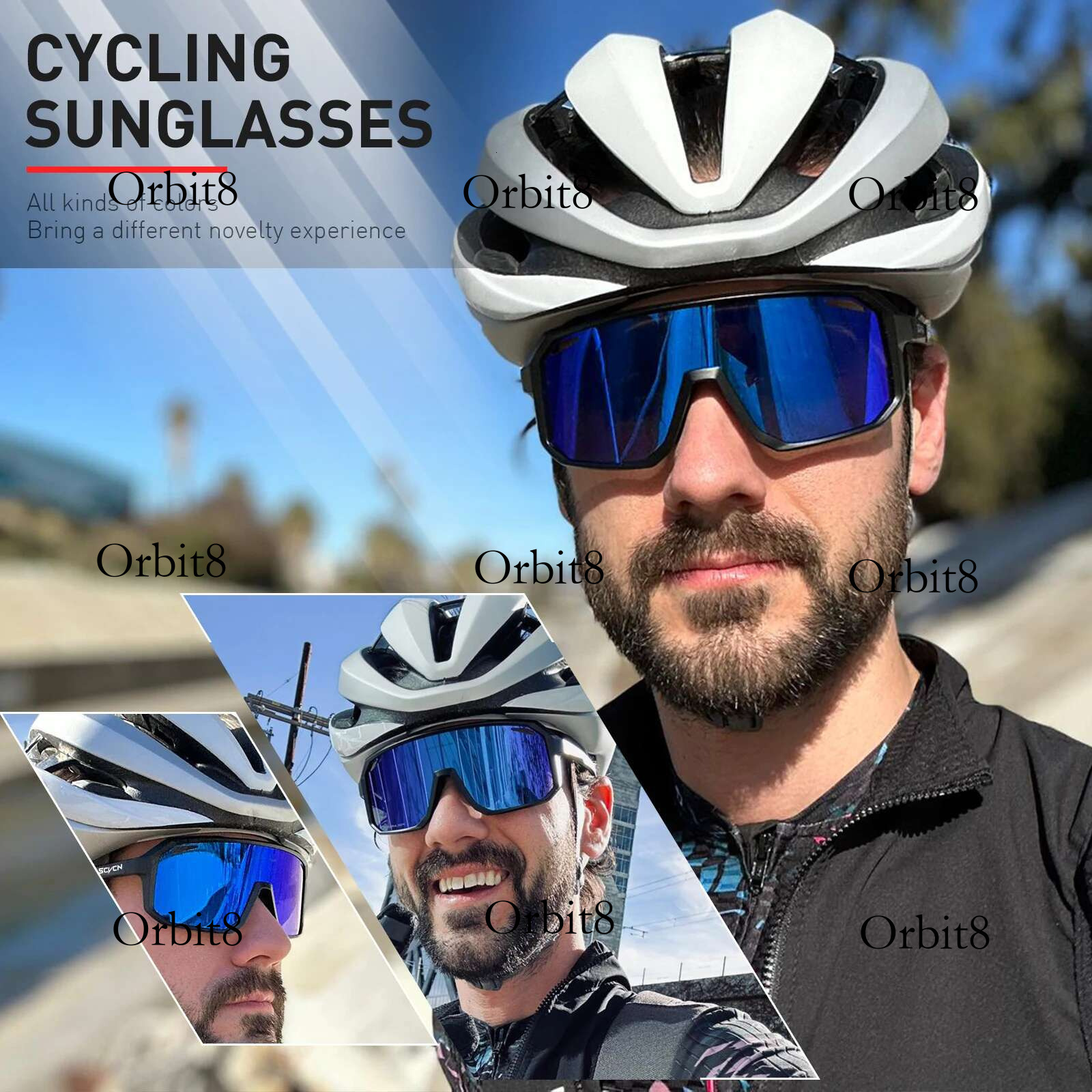 SCVCN Sports Men UV400 Sunglasses Cycg Glasses Runing Cycl Camp Bike Eyewear MTB Outdoor Goggles Bicycle Women Hunting