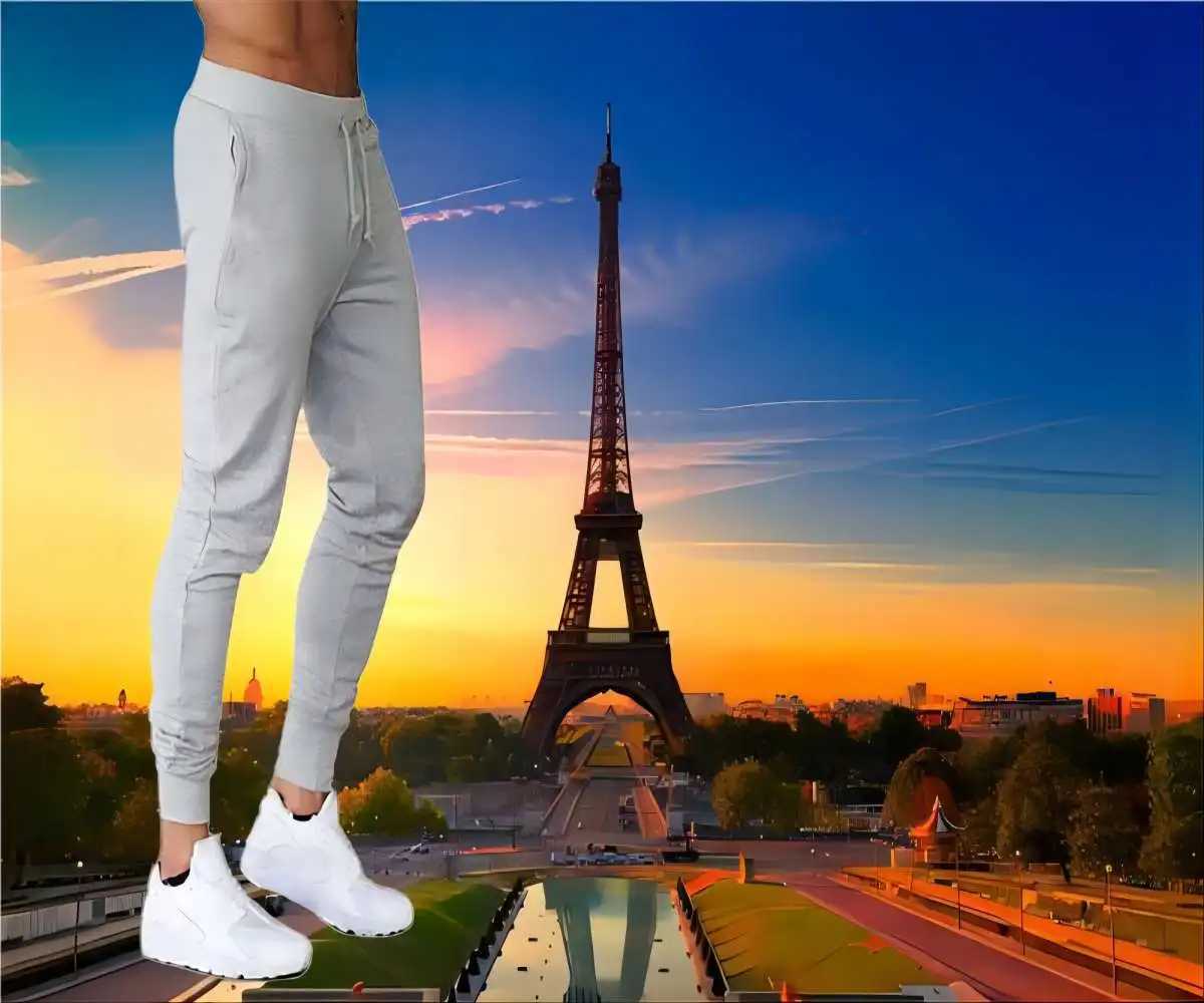 Nailongtu mens solid color breathable pants suitable for spring and summer mens casual elastic waistband casual pants Harajuku pants W250318