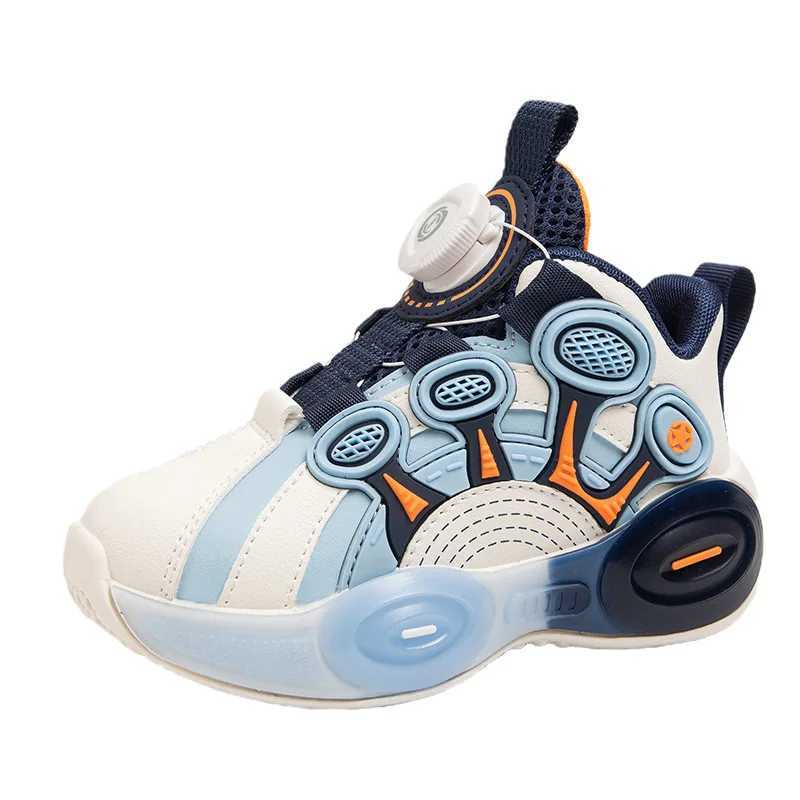 Autumn childrens sports shoes new fashion comfortable boys shoes soft soled anti slip casual shoes fashionable classic rotating button childrens shoes