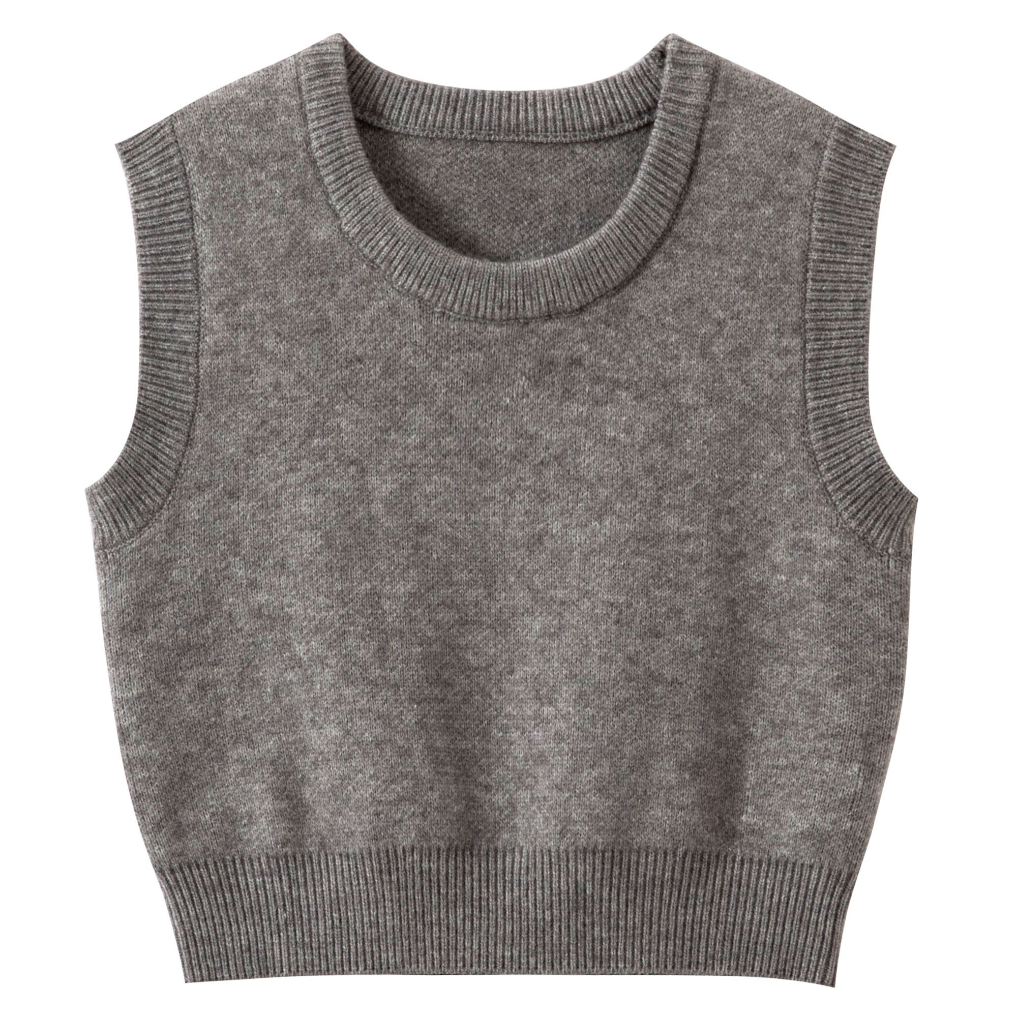 Elegant Women's Knitted Wool Vest - Fashionable and Simple Design