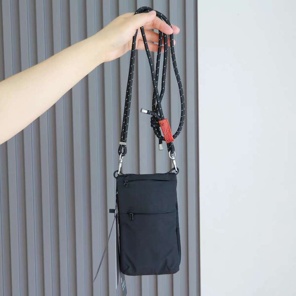 Folding close fitting mobile phone men's crossbody bag trendy brand Instagram workwear Japanese style small bag casual shoulder