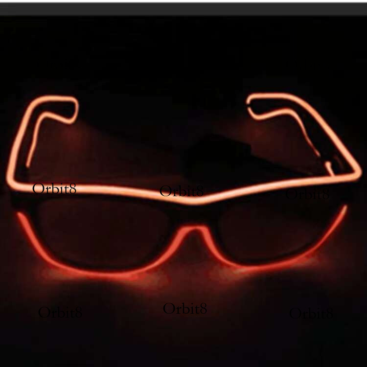 Attractive Colorful Sound Activated EL Wire Led Glowing Luminous Party Glasses for Decoration Gifts